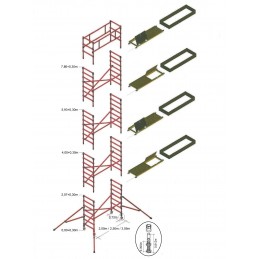 Extension pour échafaudage isolé  