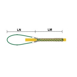 Tire-câble porteur attache U avec lacet galvanisé