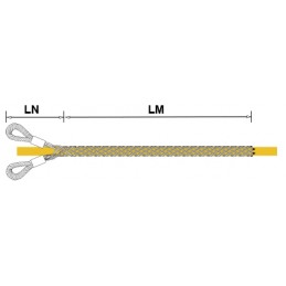 Calza tiracavi 2 anelli galvanizzato