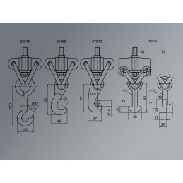 Chariot lève-plaques sur roulettes