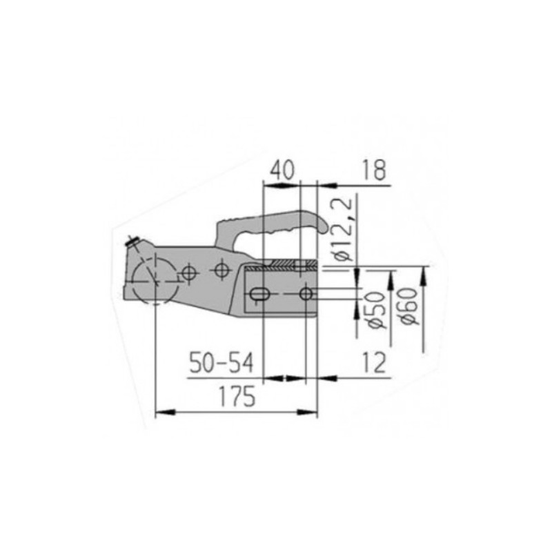 AL-KO Original Zugkugelkupplung Kugelkupplung AK 351 Ak351 60mm 3500kg 3 5t Urspruenglich Ak350 D