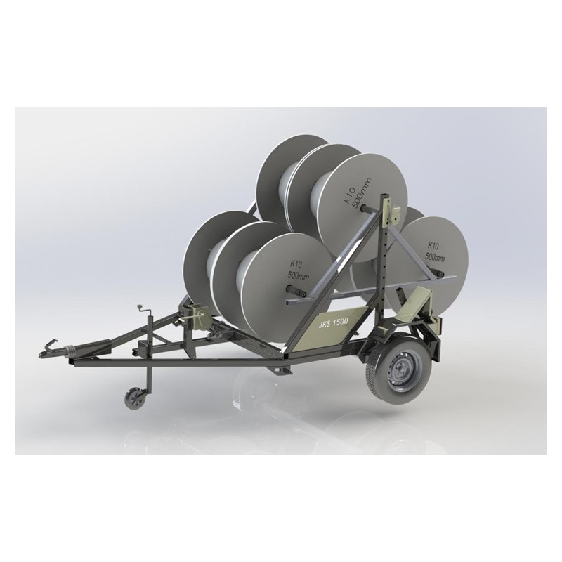 Supporto a tre assi per bobine di microtubi