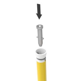 TRC2500BCH Perche téléscopique 2 éléments 5 m 380 kV