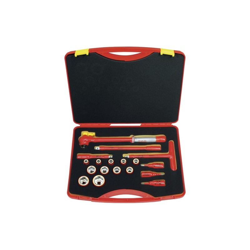 Kit d'outils de vissage isolés 1000 V, 18 pièces