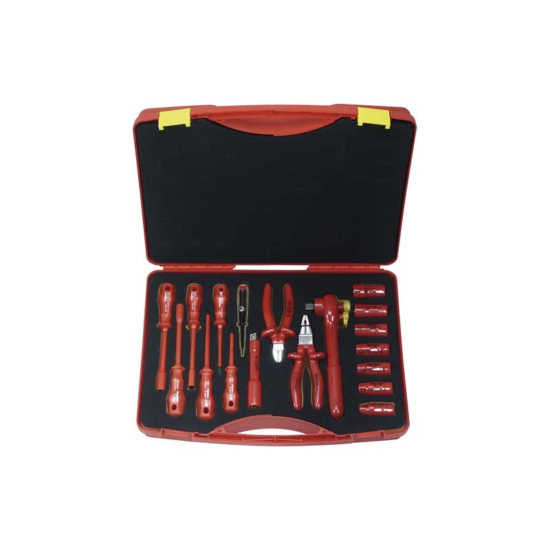 Kit d'outils isolés 1000 V, 18 pièces
