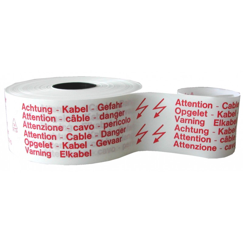 Trassenwarnband PE kaschiert