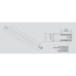 Axe de levage ø 75 mm en ALU