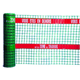 Filet de balisage rigide vert