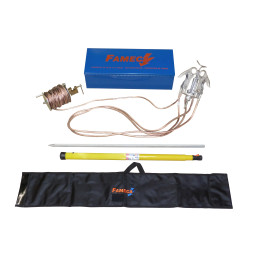 Dispositivo di messa a terra e c.c. ALU linea aerea MS