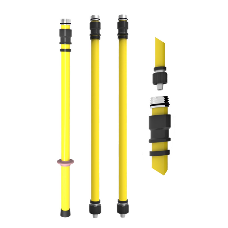 Isolierstange 400 kV in 3 Teilen zusammenschraubbar 6 m 