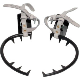 Grimpette en acier forgé pour poteau bois 