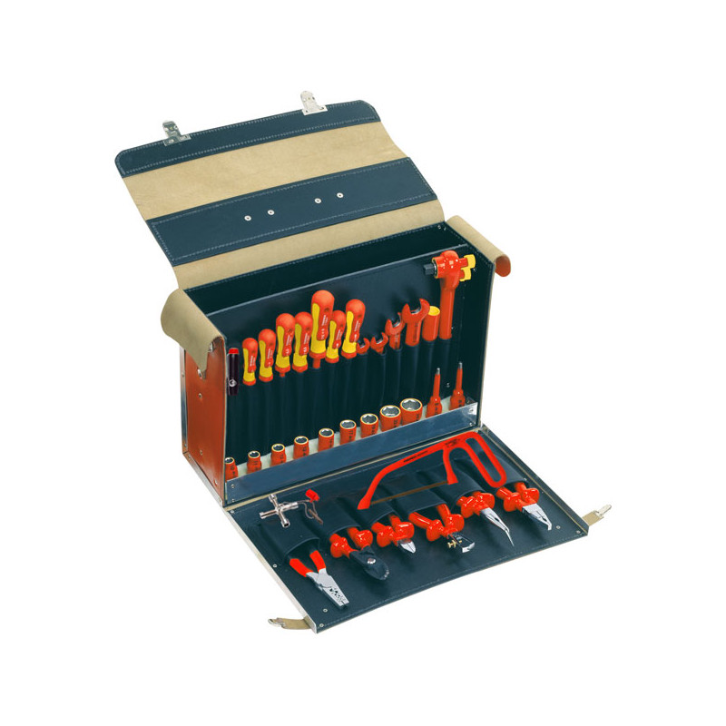 Coffre d'outils isolés 1000 V, 41 pièces