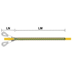 Calza tiracavi 2 anelli galvanizzato