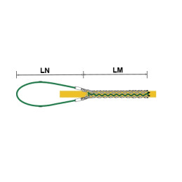 Kabelmontagestrumpf U Träger mit Litze verzinkt