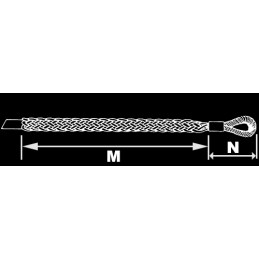 Tire-câble porteur attache C acier galvanisé