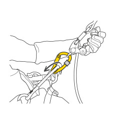 ROLLCLIP Z Karabiner mit Seilrolle
