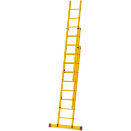 TYP212B Schiebeleiter 3-teilig aus Fiberglas-Kunststoff (GFK)