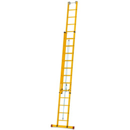 TYP213 Seilzugleiter 2-teilig aus Fiberglas-Kunststoff (GFK)