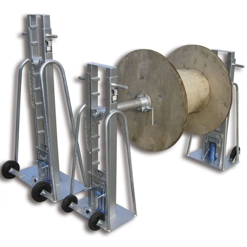 Vérin hydraulique 3T réglable sur roulettes