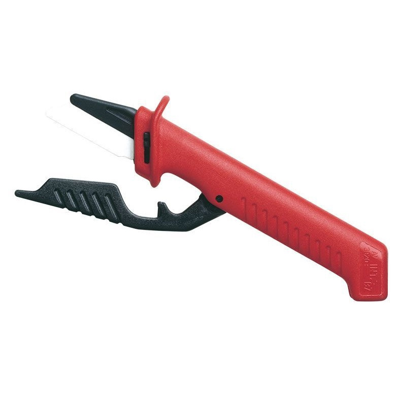 Coltello con lama in ceramica isolata al 100