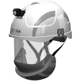 Frontlampe zu SECRA Helm (400 Lumen)