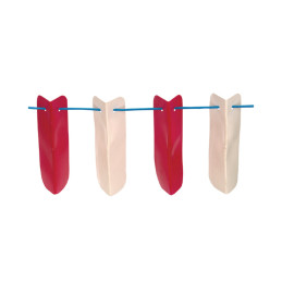 Corde de signalisation avec 20 fanions