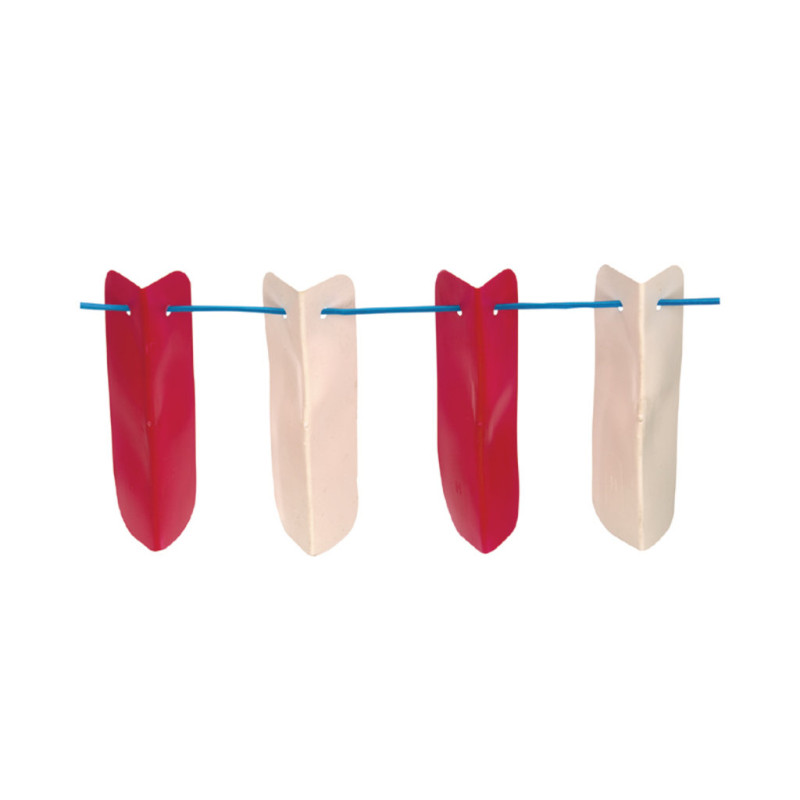 Corde de signalisation avec 20 fanions