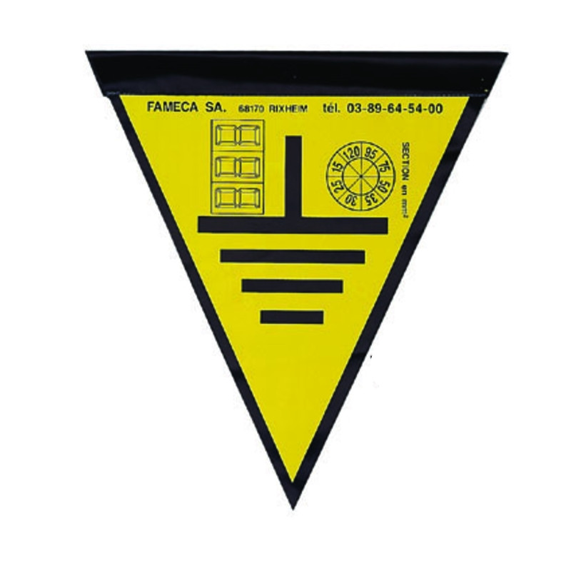 Bandierina per cavo di terra