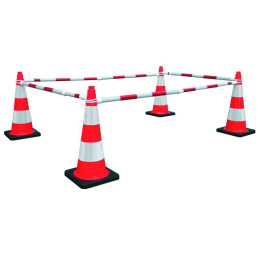 Barre Flexilights rétractable rouge/blanc