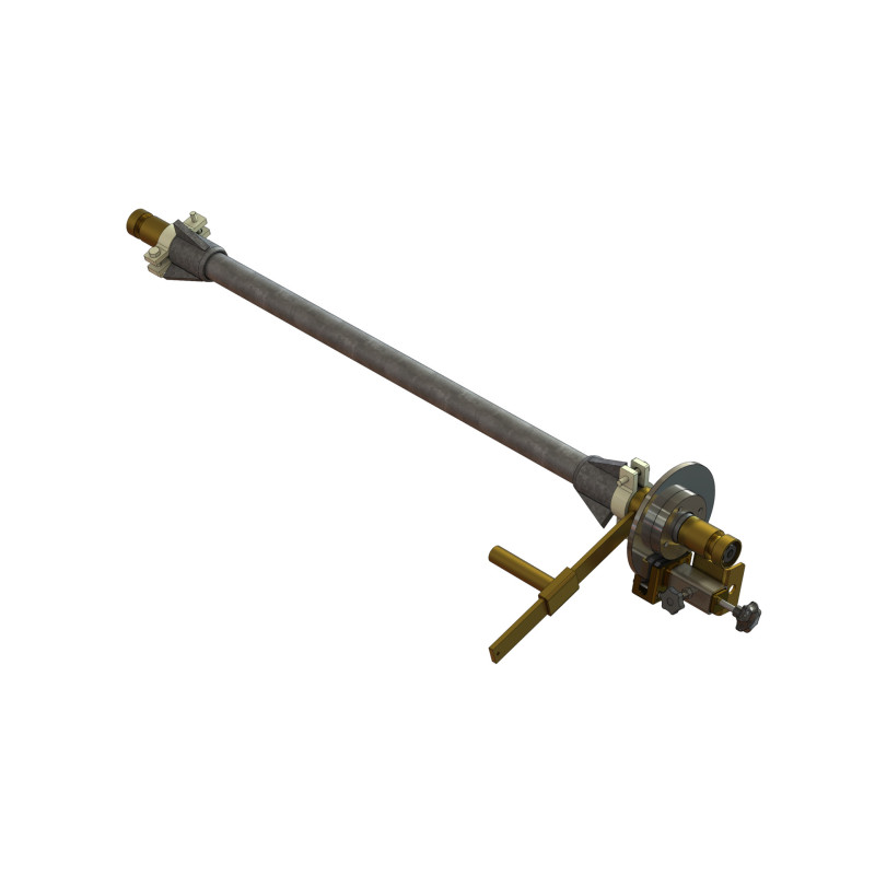 Achse mit Scheibenbremse