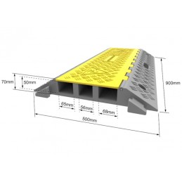 Passe-câbles 5 canaux