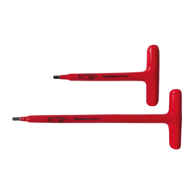 Chiave a T con impugnatura esagonale 5 x 150 mm 1000 V