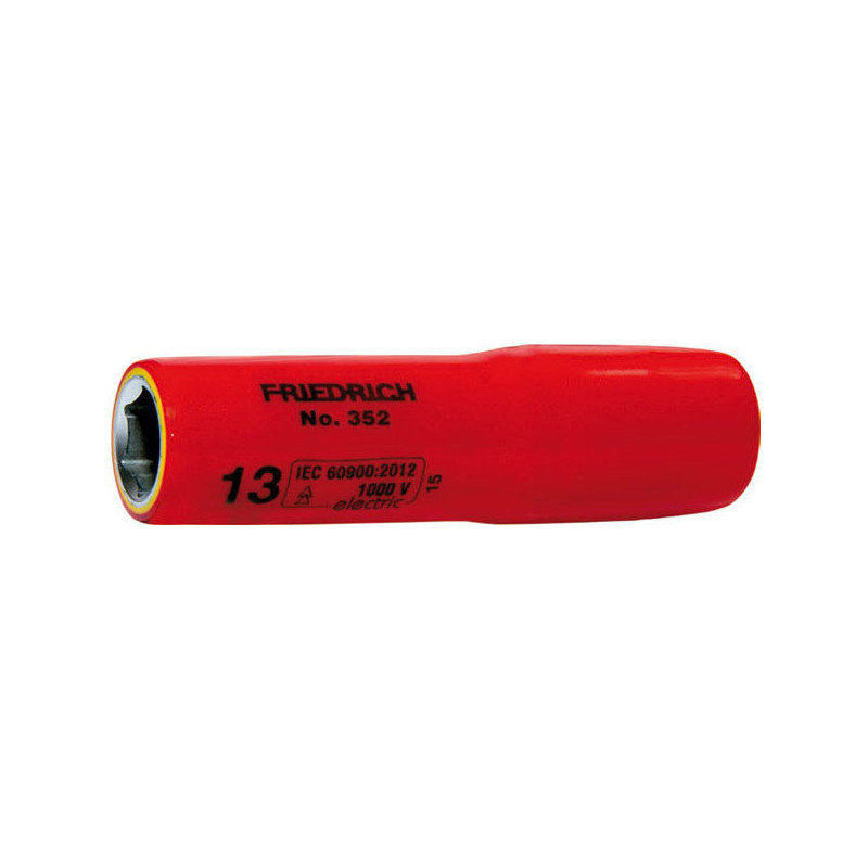 Douille 6 pans femelle longue 22 mm 1/2" 1000 V