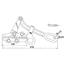 Grenouille pour câble aluminium, aluminium-acier, cuivre