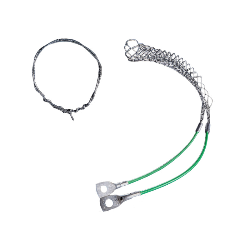 Tire-câble porteur attache C avec lacet galvanisé