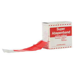 Bande de protection PE rouge/blanc 