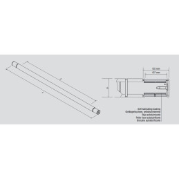 Kabeltrommel-Achse ø 75 mm