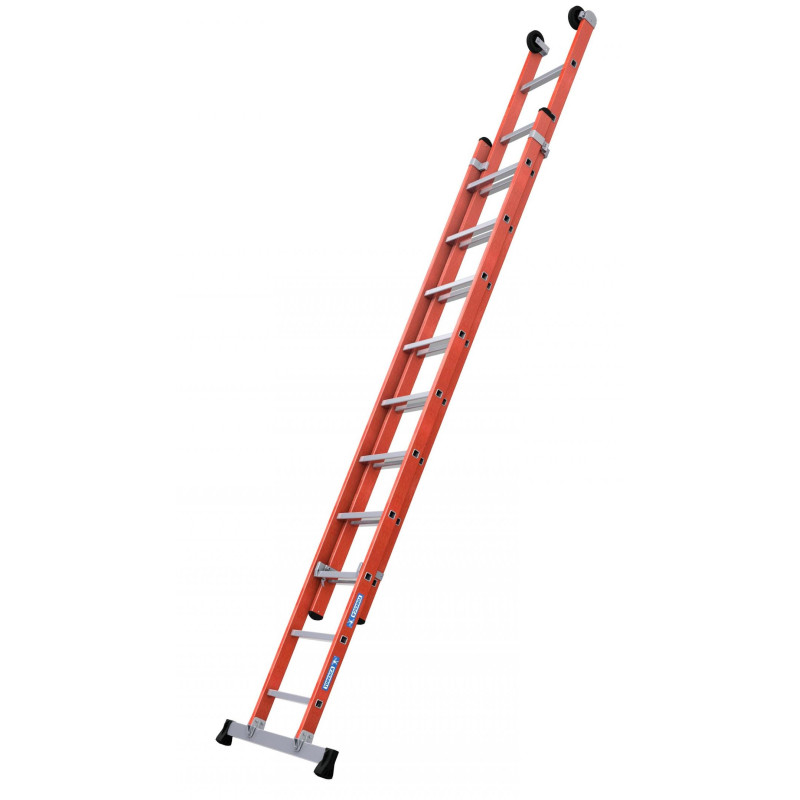 Schiebeleiter Fiberglas/Alu 2-tlg EN131