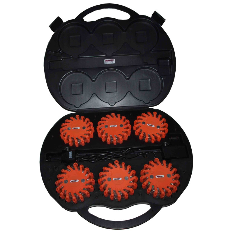 Lampe rotative orange magnétique 