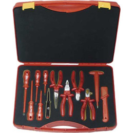 Kit d'outils isolés 1000 V, 12 pièces
