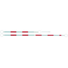 Barre Flexilights rétractable rouge/blanc