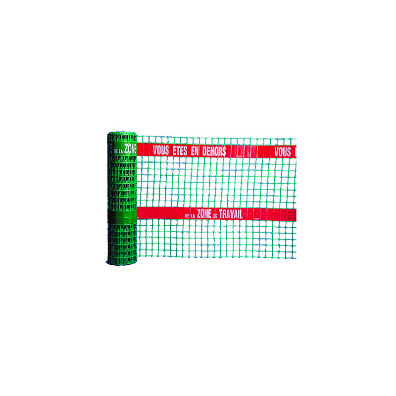 Filet de balisage rigide vert
