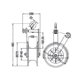 Freileitungsrolle ø 270 mm