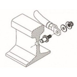 77918 Insert ferroviaire simple M12 (lot de 10)