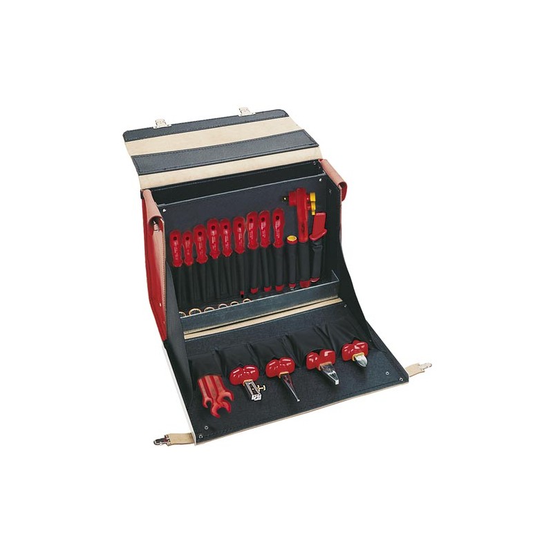 Coffre d'outils isolés 1000 V, 30 pièces
