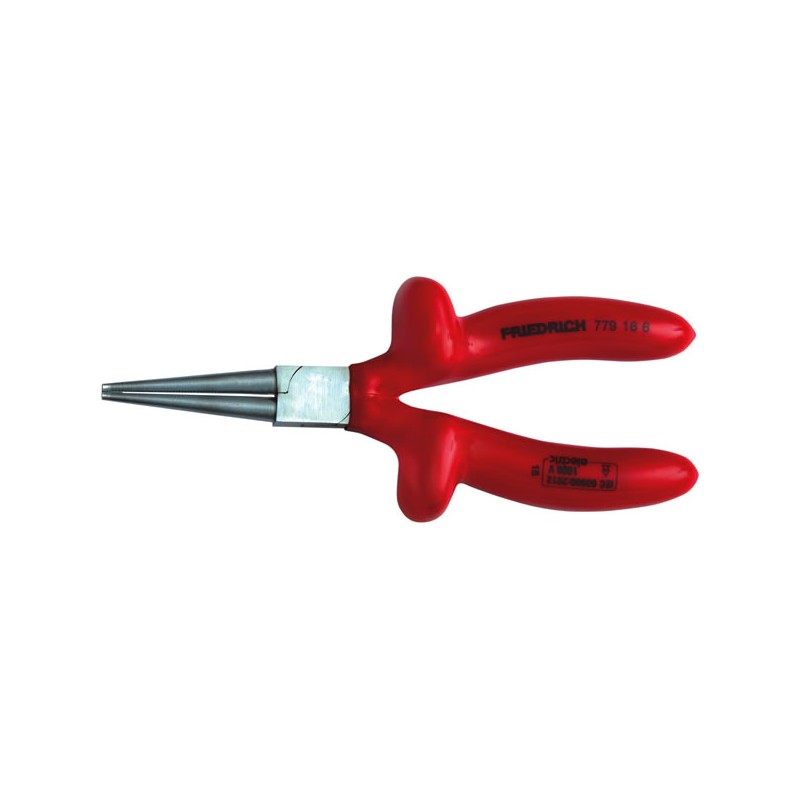 Pince à becs ronds longs 160 mm 1000 V
