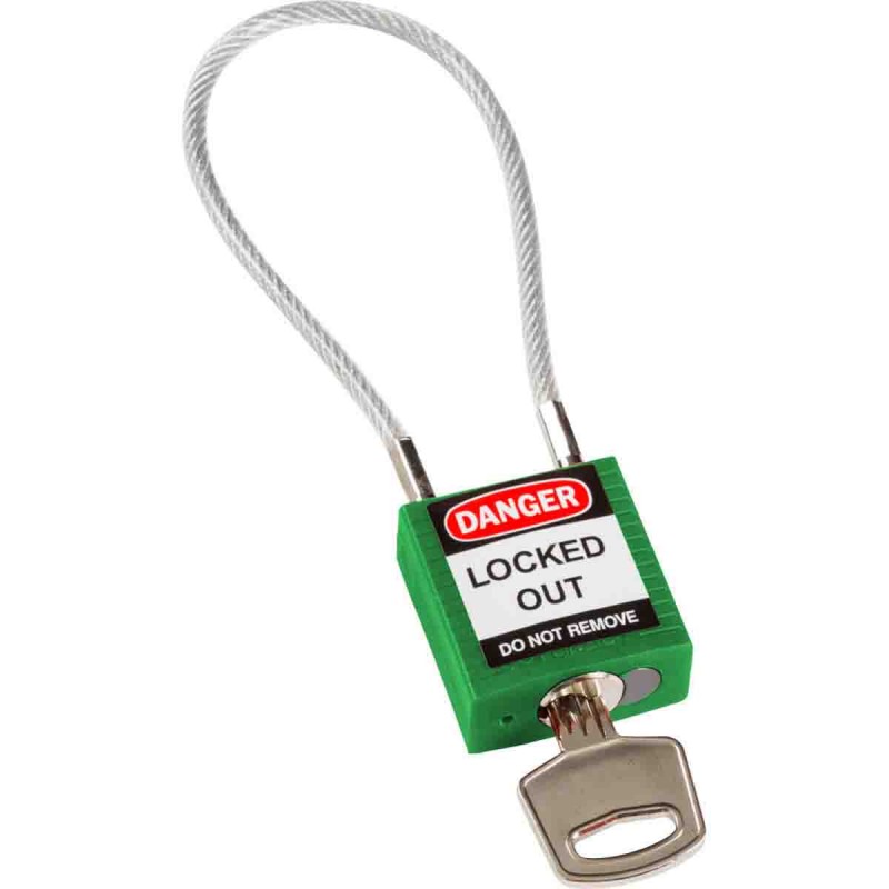 Cadenas à câble (clé différente)