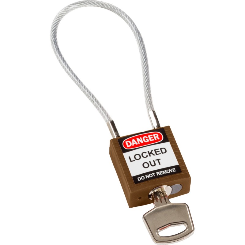 Cadenas à câble (clé différente)