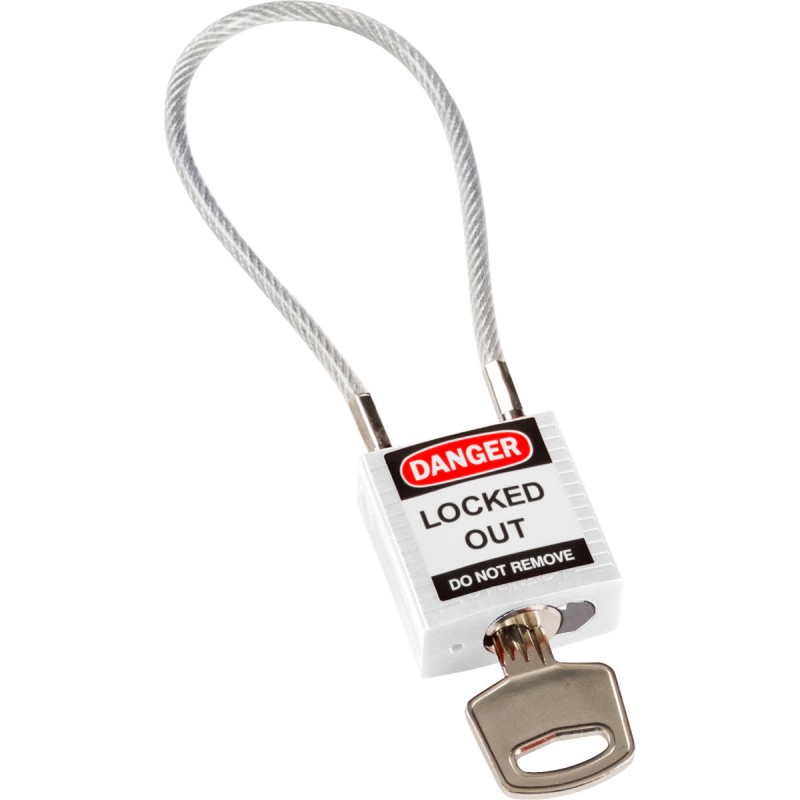 Cadenas à câble (clé différente)
